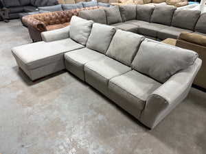 3-Pc Gray Modern Chaise Sectional