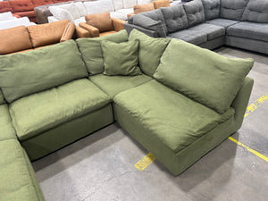 Joybird Bryant 5-Pc Modular Sectional (Faithful Olive)
