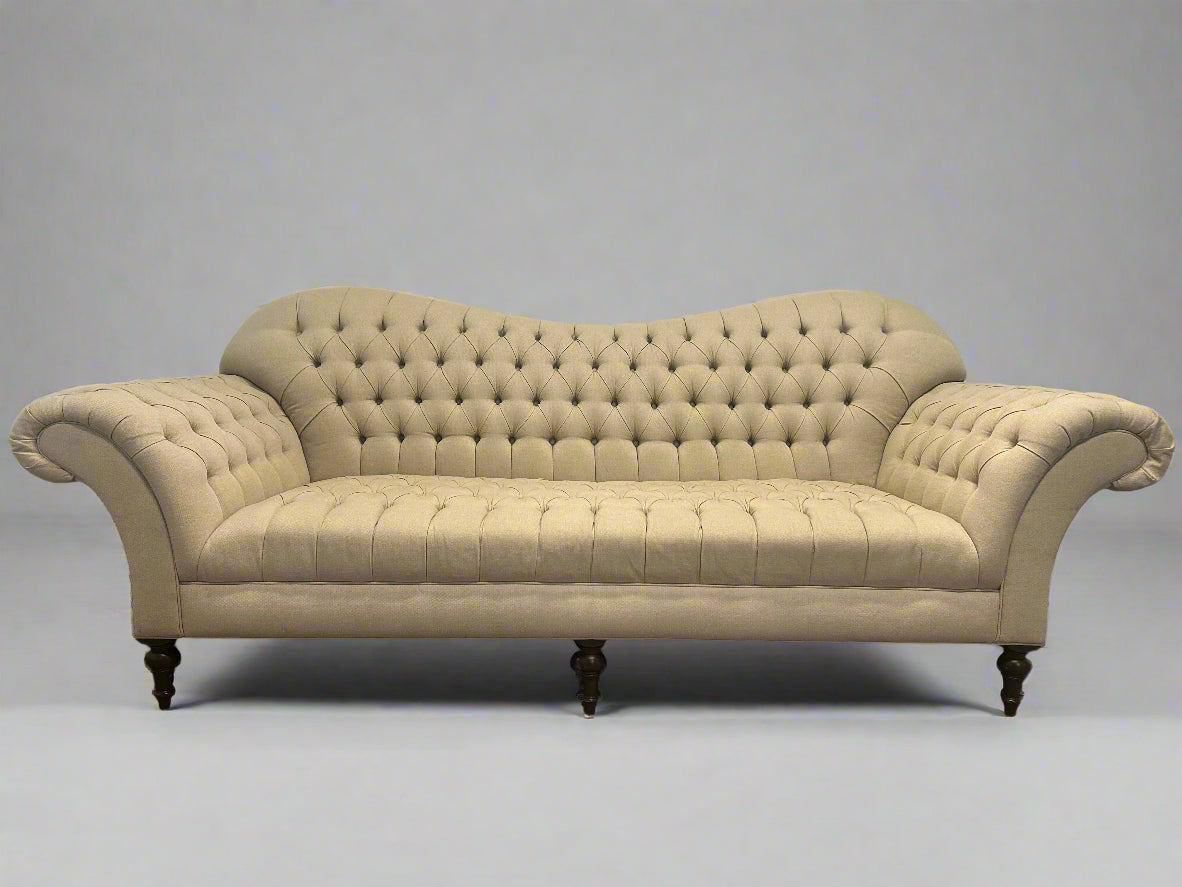 ELEGANT Arhaus Beige Tufted Arabella Sofa