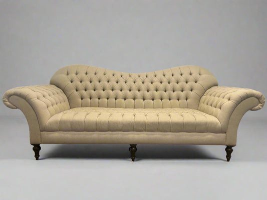 ELEGANT Arhaus Beige Tufted Arabella Sofa