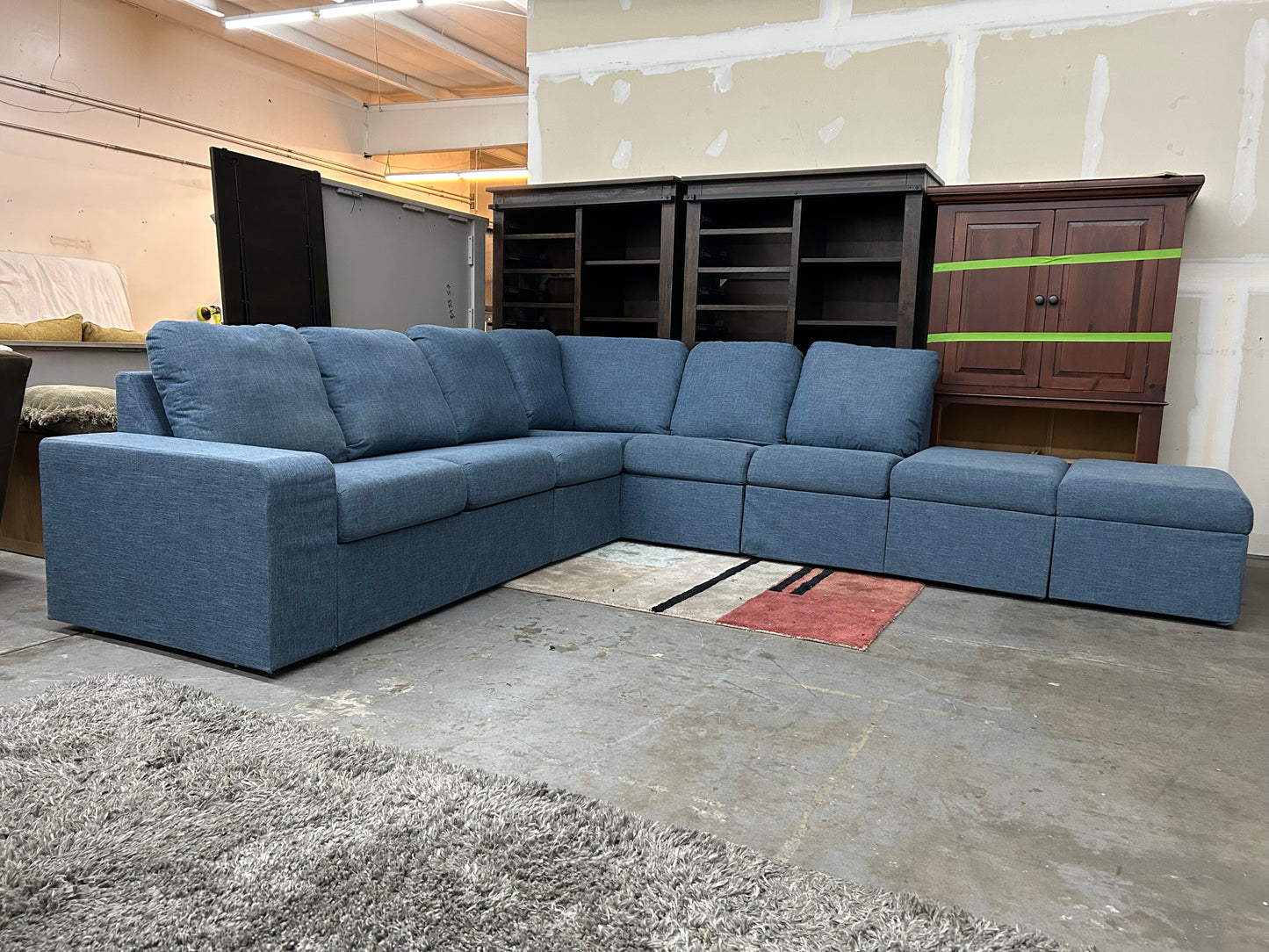 Modular Blue Sectional