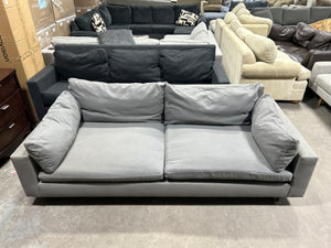 West Elm 92” Harmony Swoop Sofa (Pewter Gray)