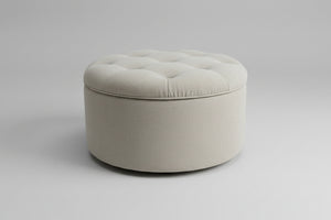 Tahari Beige MCM Storage Ottoman