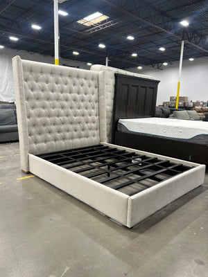 RH Adler Diamond-Tufted Shelter Bed (Queen)