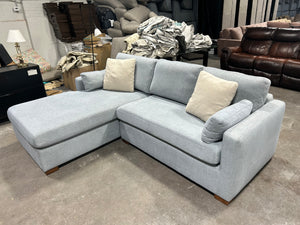 Interior Define Light Blue Charley Sectional