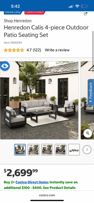 Henredon Calis 4-Piece Patio Set