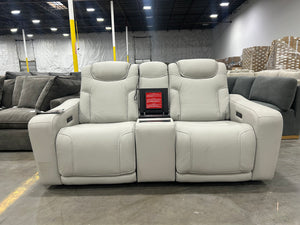 Gilman Creek Alton Leather Power Sofa w/Cooling Unit