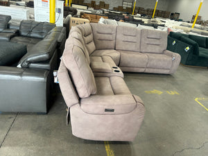 *New* Barcalounger Carmelo Fabric Power Sectional
