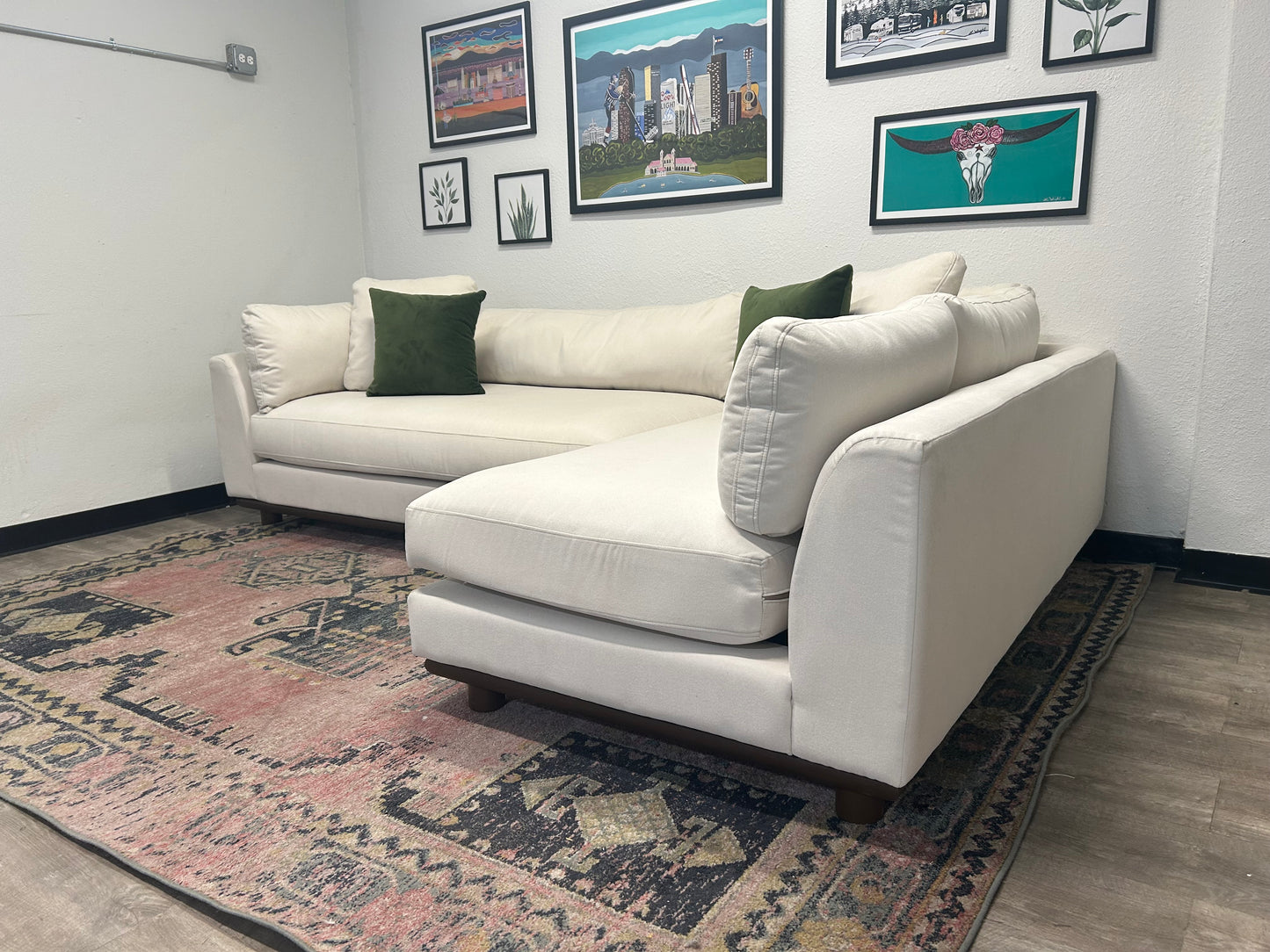 BRAND-NEW Joybird White Miller Sectional