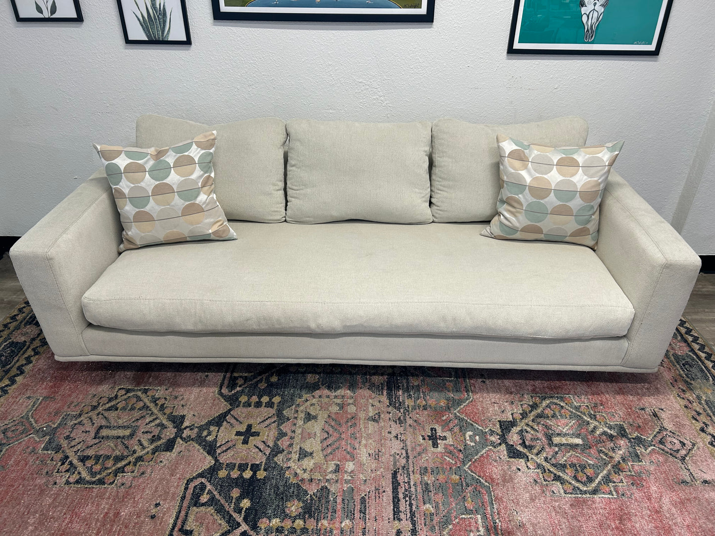Four Hands Sky Grey 87'' Dom Sofa