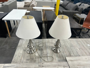 Silver Lamp Set