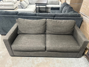 Crate & Barrel Dark Brown Barrett II Queen Sleeper Sofa