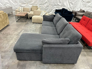 Charcoal Chaise Sectional