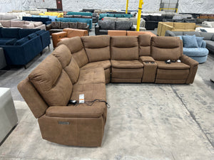 Gilman Creek Simms Power Reclining Sectional w/Power Headrests