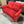 Davis & Shaw Studded Red Loveseat
