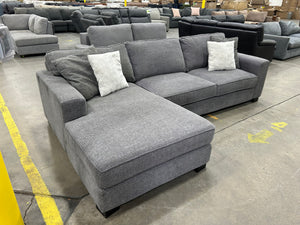 Modern Gray LAF Chaise Sectional