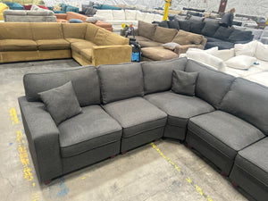 6-Pc Modular Dark Gray Sectional