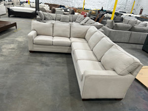 King Hickory Beige L-Shaped Sectional