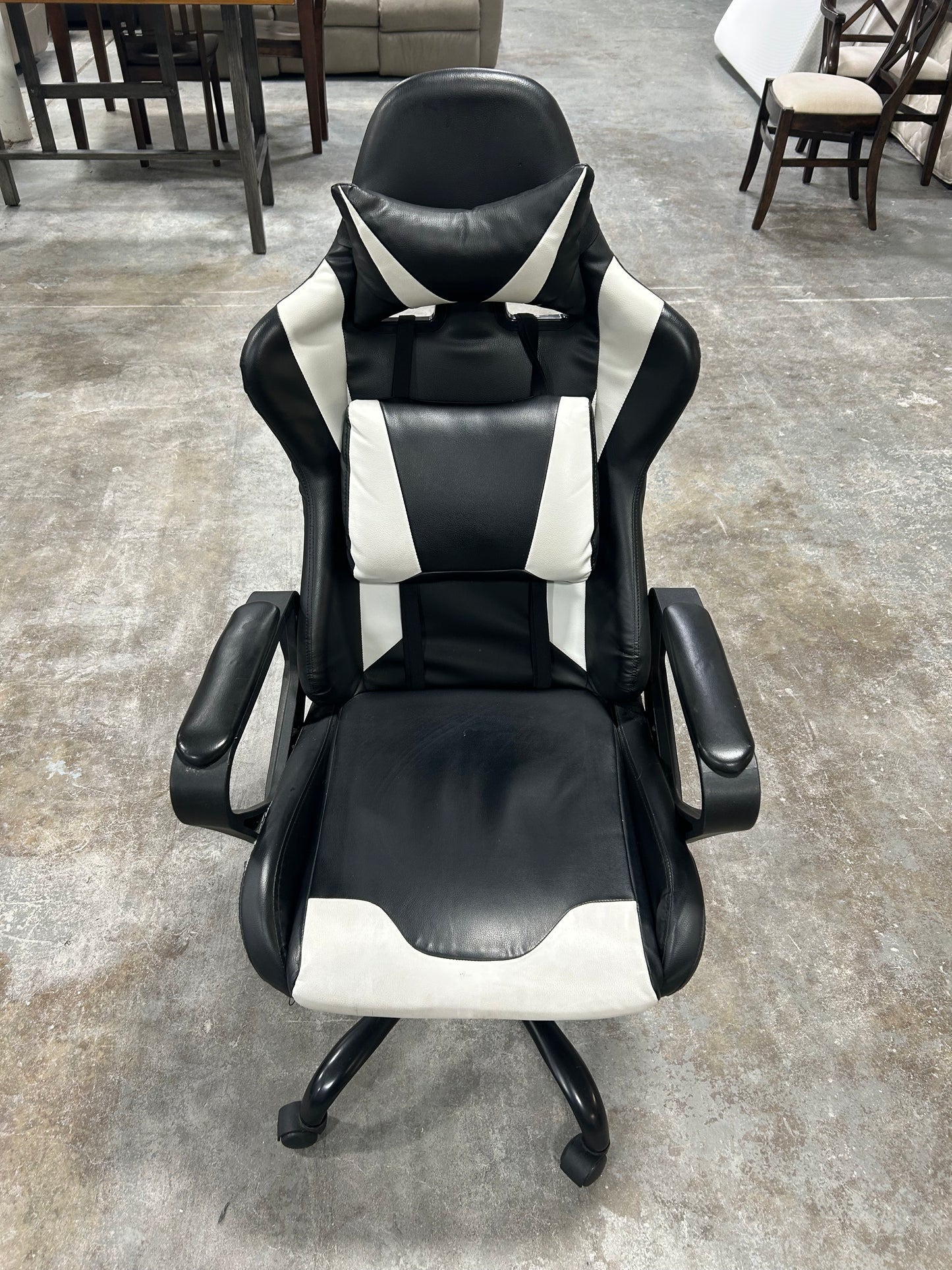 Black Leather Gaming Chair