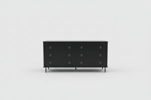 *Brand-New* Moe’s Home Reagan Black 6 Drawer Dresser