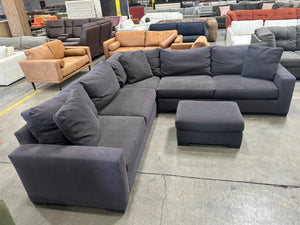 Room & Board 3-Pc Metro L-Shaped Sectional