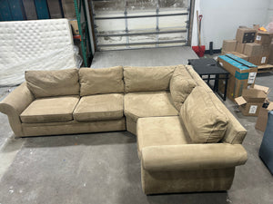 Pottery Barn 3-Pc Pearce Roll Arm Sectional