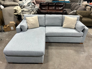 Interior Define Light Blue Charley Sectional