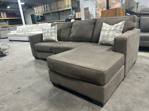 Contemporary Taupe Reversible Chaise Sectional
