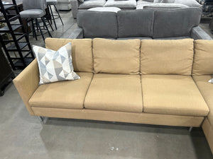 Room & Board 2-Pc Tan Chaise Sectional (by American Leather)
