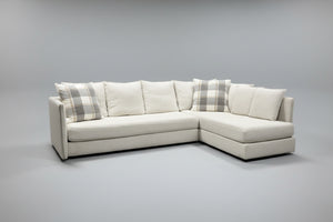 West Elm 2-Pc Serene Chaise Sectional (Natural)