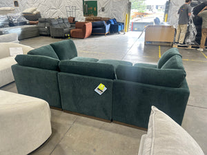 Henredon Murphy Fabric 6-Piece Sectional w/Ottoman (Green)