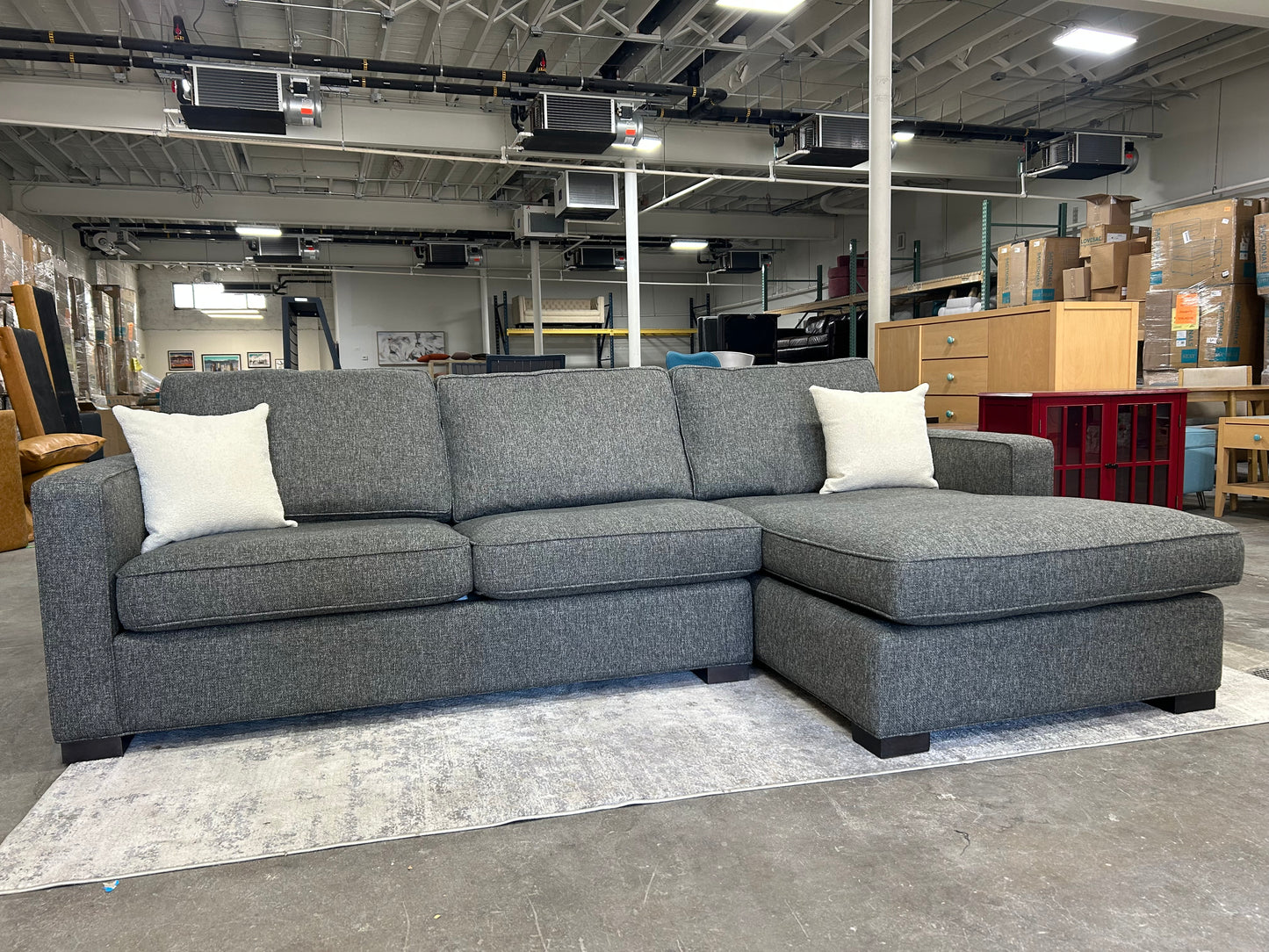 Room & Board Dark Gray Morrison Sectional