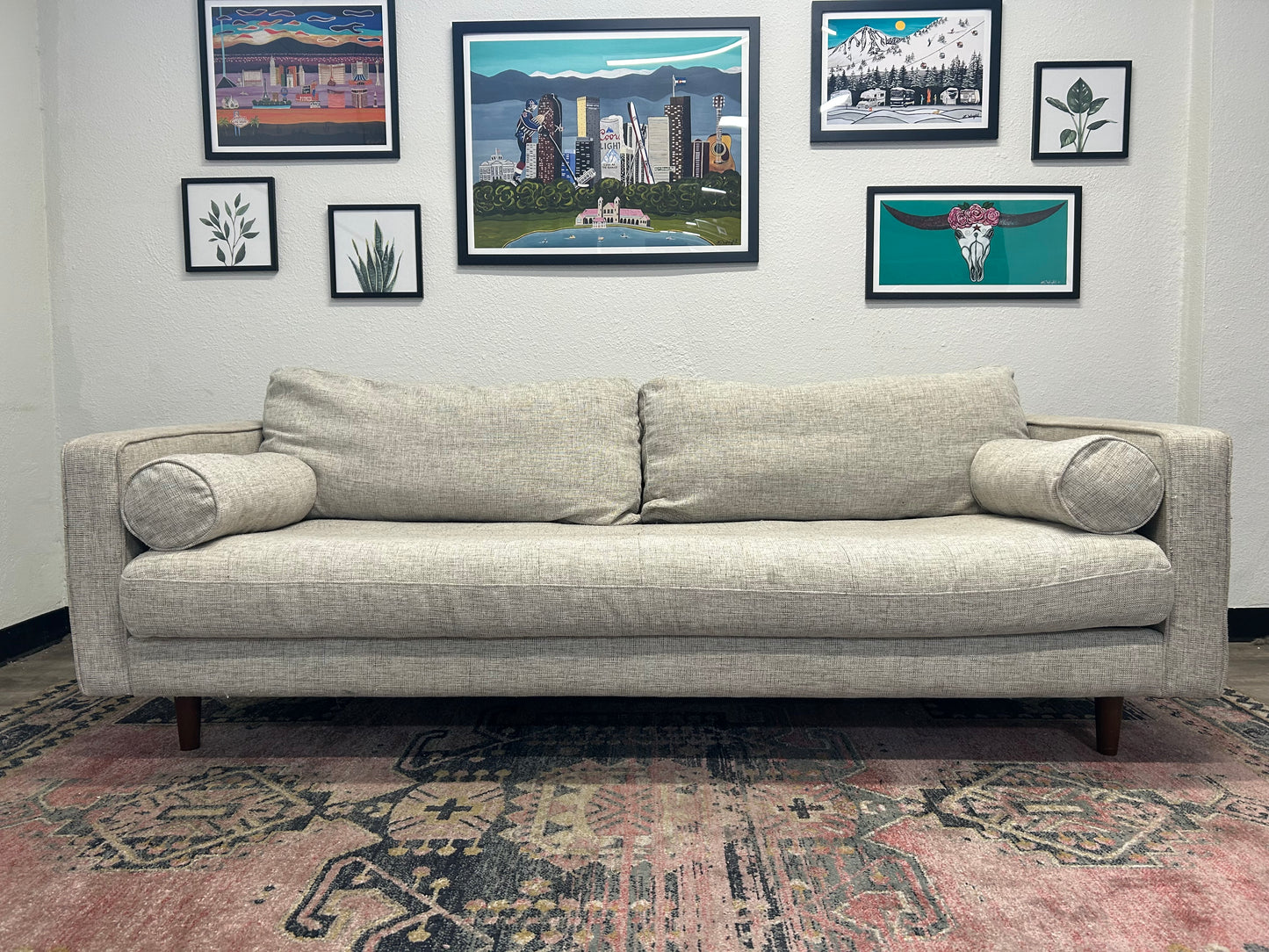 Article Sky Grey MCM Sofa
