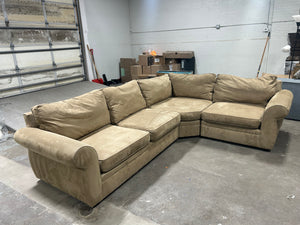 Pottery Barn 3-Pc Pearce Roll Arm Sectional