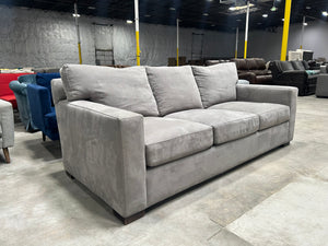Crate & Barrel 88” Axis Sofa (Nickel)