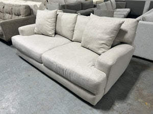 Contemporary Light Gray Oversize Sofa w/Pillows