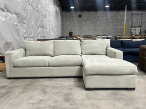 Crate & Barrel 2-Pc Axis Chaise Sectional (Douglas Ice)