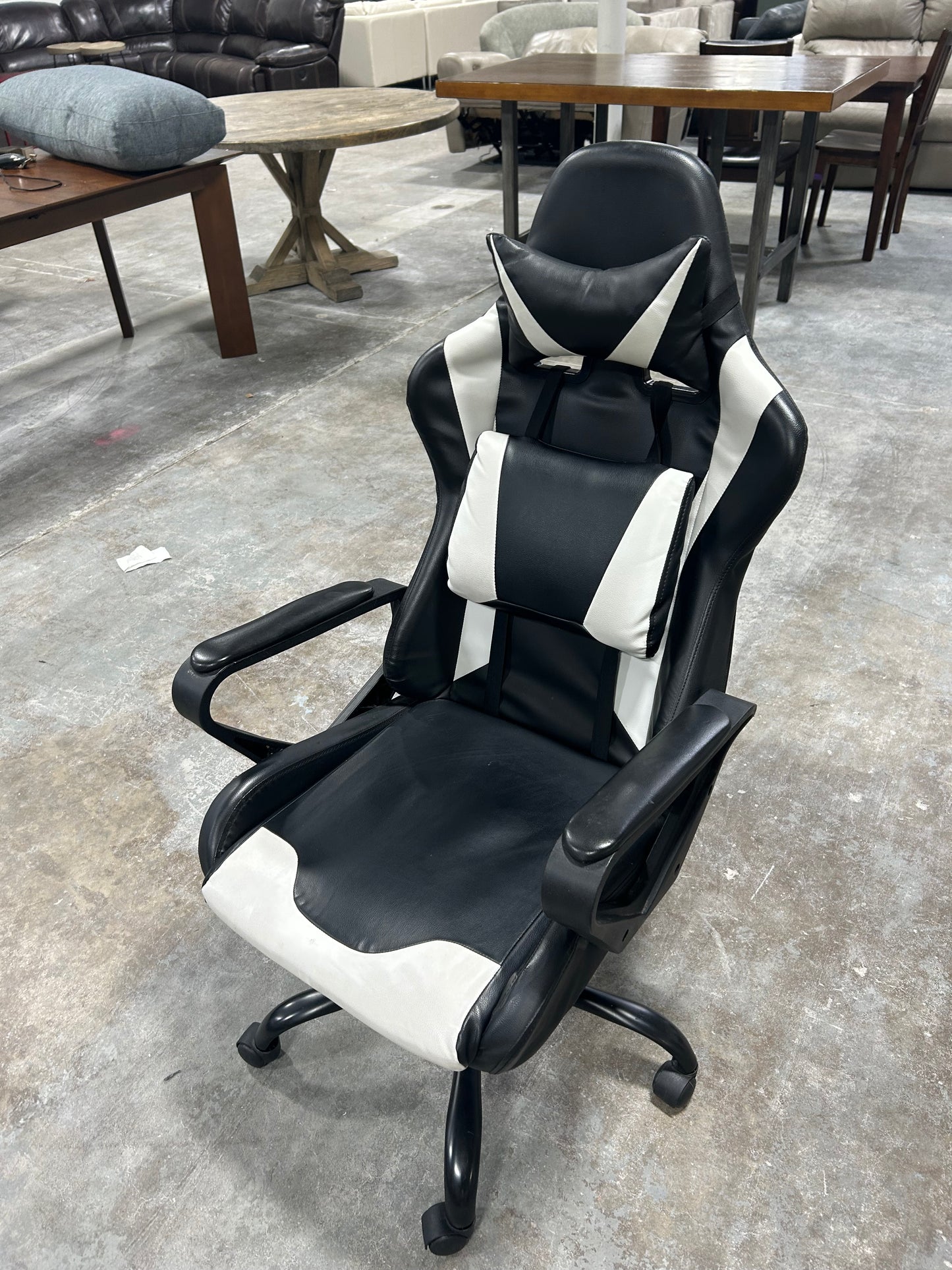 Black Leather Gaming Chair