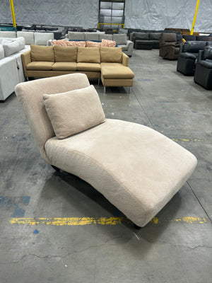 PLUSH Beige Chaise Lounge