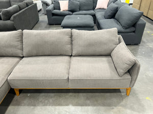 Macy’s 113” Jollene 2-Pc Fabric Sectional (Slate Gray)
