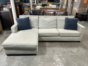 West Elm Light Gray 2-Pc Henry Sectional