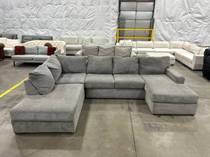 Contemporary Gray U-Shaped Sectional