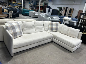 West Elm 2-Pc Serene Chaise Sectional (Natural)