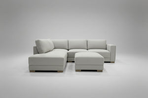 Synergy Drayden Fabric Sectional w/Ottoman