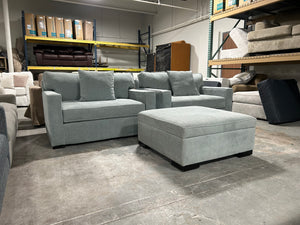 Jonathan Louis Aqua Oversized Sleeper Chair Set