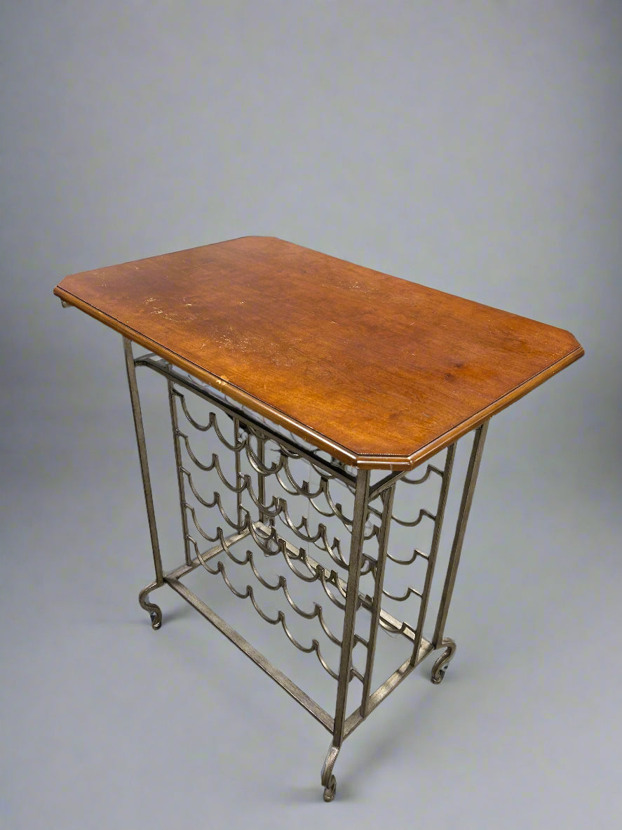 Wood & Metal High-Top Bar Table