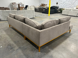 Macy’s 113” Jollene 2-Pc Fabric Sectional (Slate Gray)