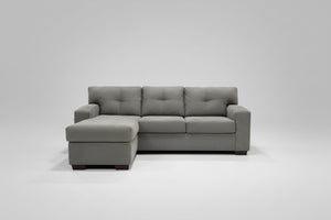 Grey Sectional with Adjustable Chaise