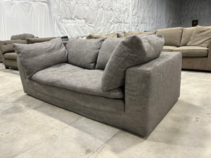 Restoration Hardware Cloud 84” Bench-Cushion Sofa (Charcoal)