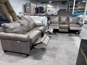 La-Z-Boy Leather Power Recliner Sofa Set (Mocha)